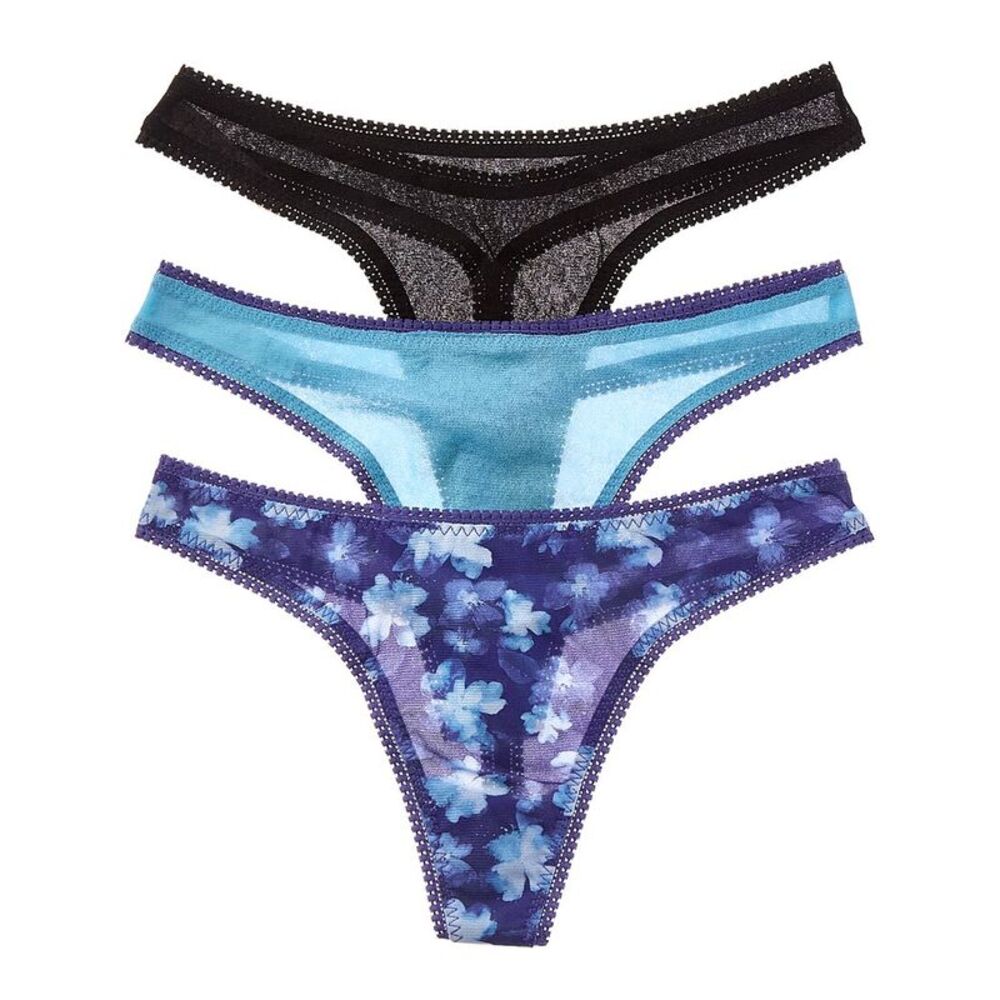 Ongossamer Womens  3Pk Mesh Hip G Thong